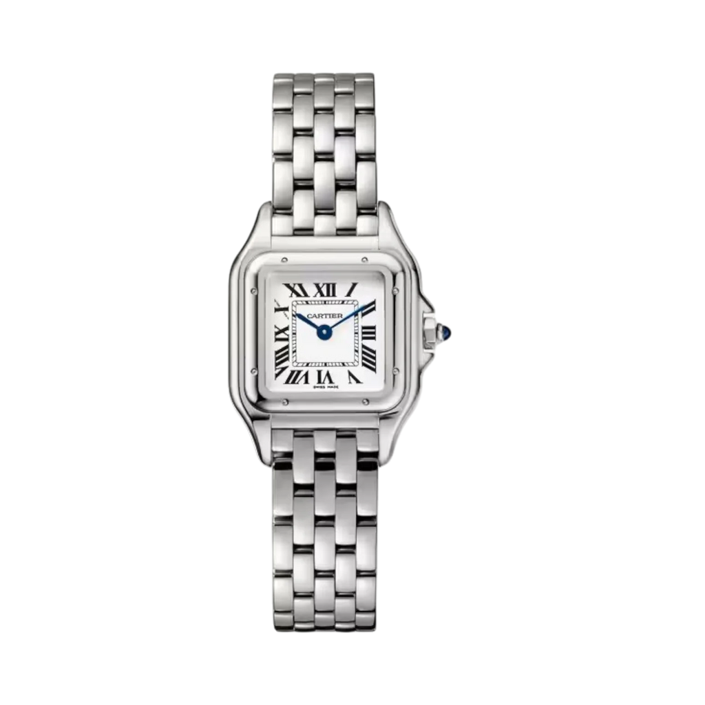 Panthère de Cartier صغيرة 23×30 مم من الذهب الأبيض كوارتز
