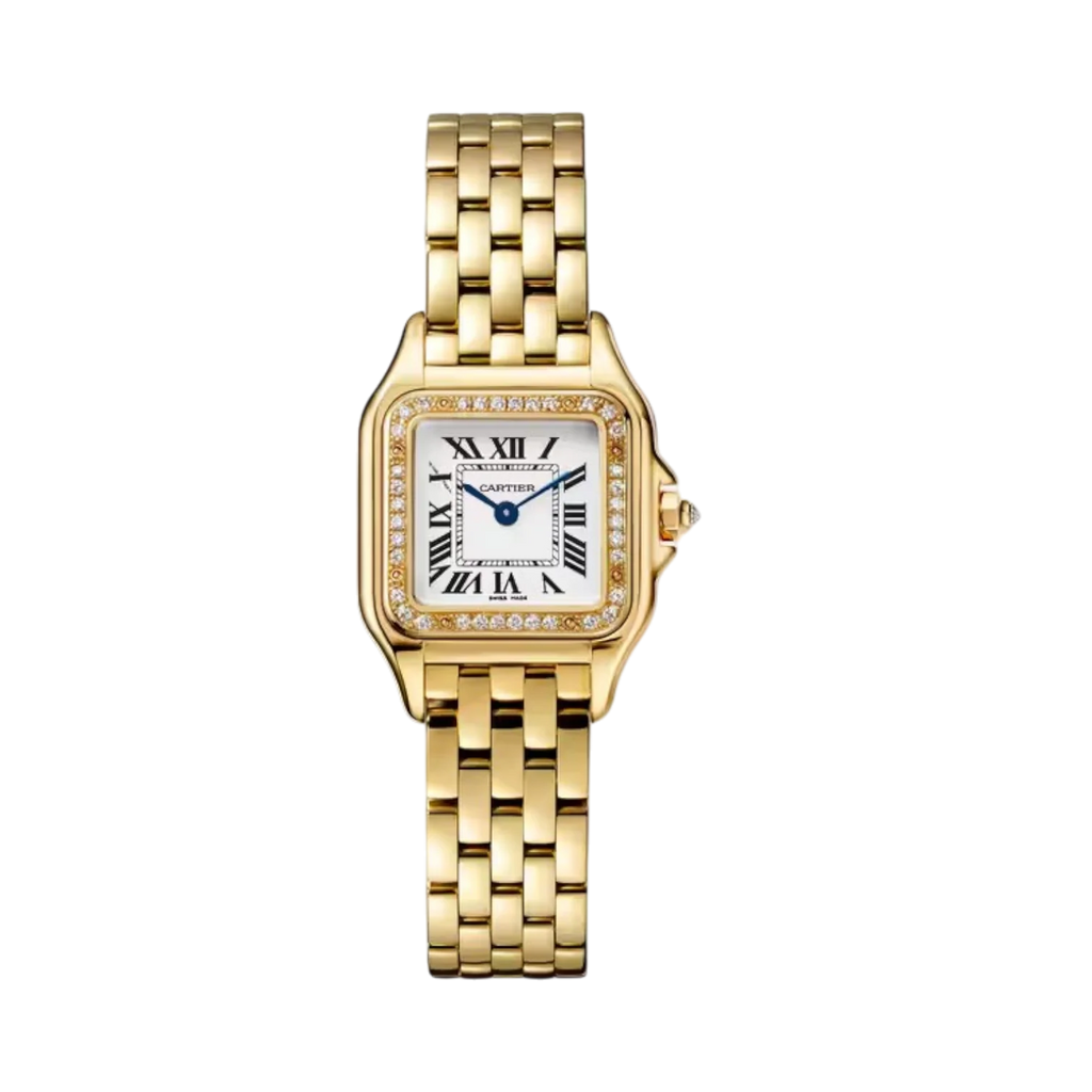 Panthère de Cartier Small 23x30mm Yellow Gold Zircon Quartz