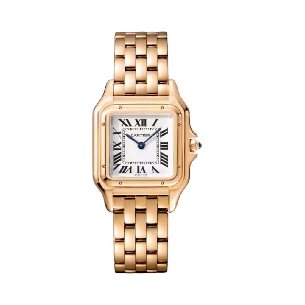 Panthère de Cartier متوسطة الحجم 29x37 ملم من الذهب الوردي كوارتز