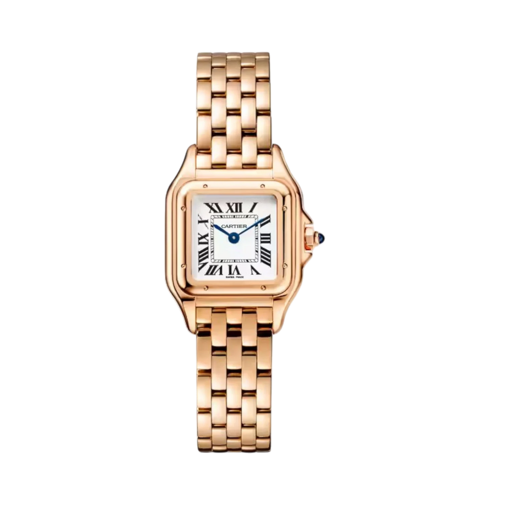 ساعة Panthère de Cartier صغيرة 23×30 ملم كوارتز من الذهب الوردي