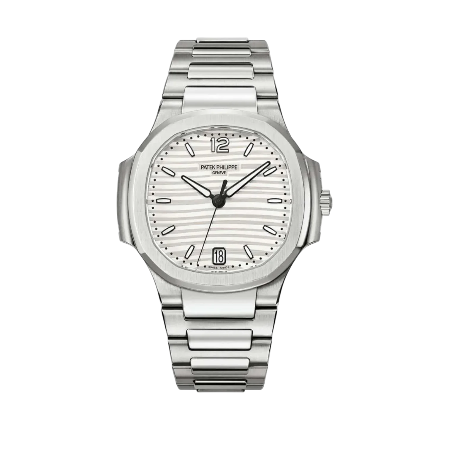 Nautilus Self-Winding Ladies Watch – 35.2mm Rose Gold, Steel, Zircon