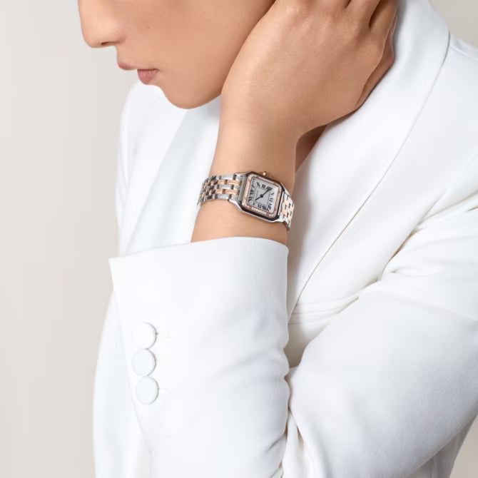Panthère de Cartier Medium 29x37mm Rose & White Gold Quartz