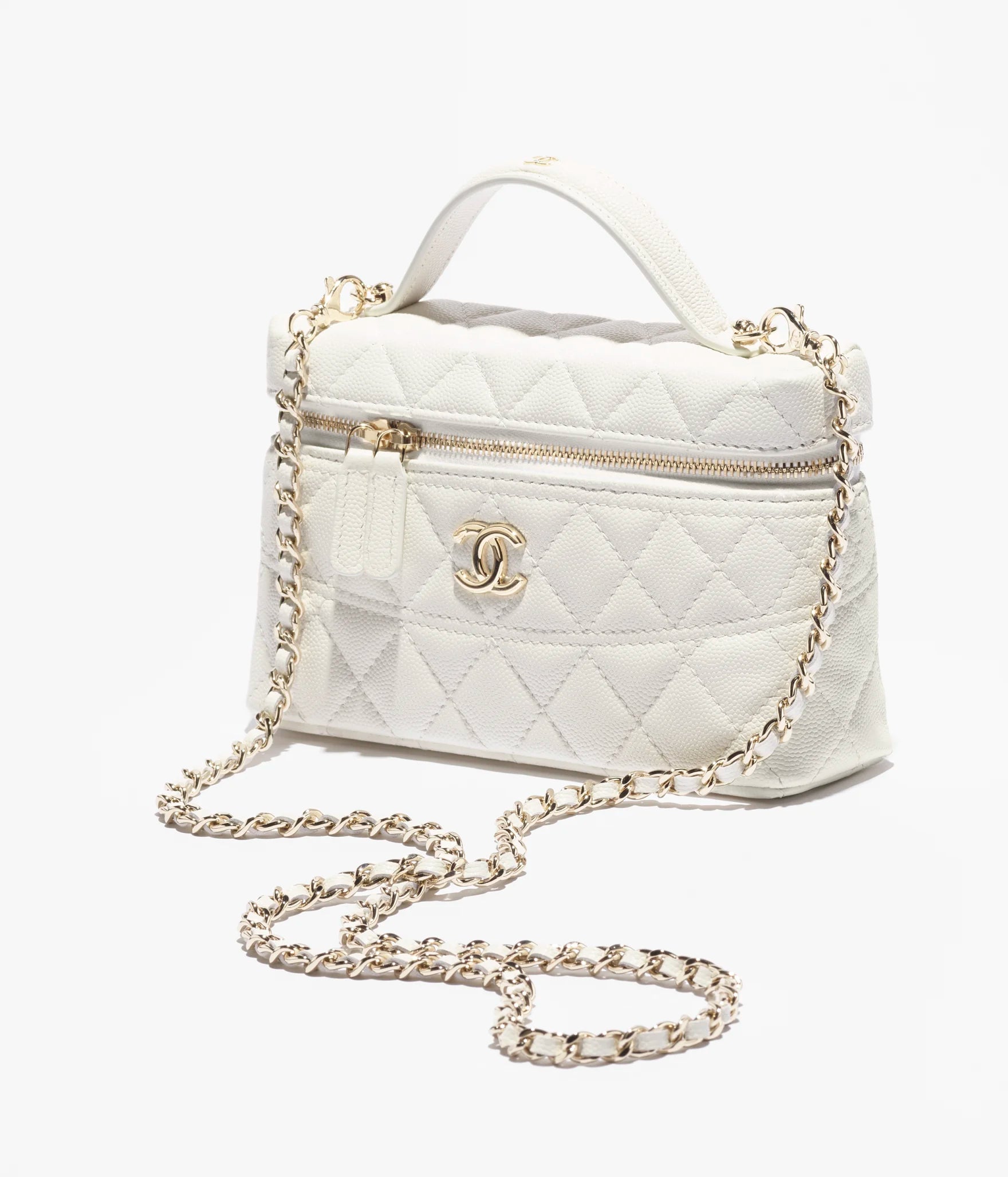 Chanel Vanity Case White – Elegant Mini Crossbody