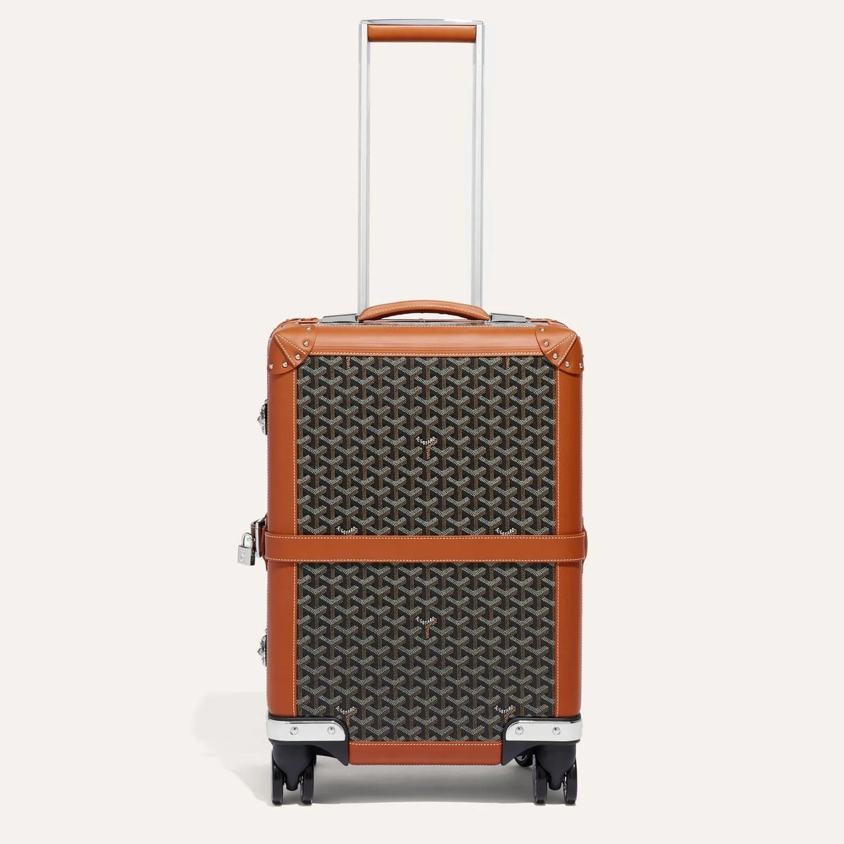 Goyard Bourget PM Trolley Case - Black & Tan - view 3