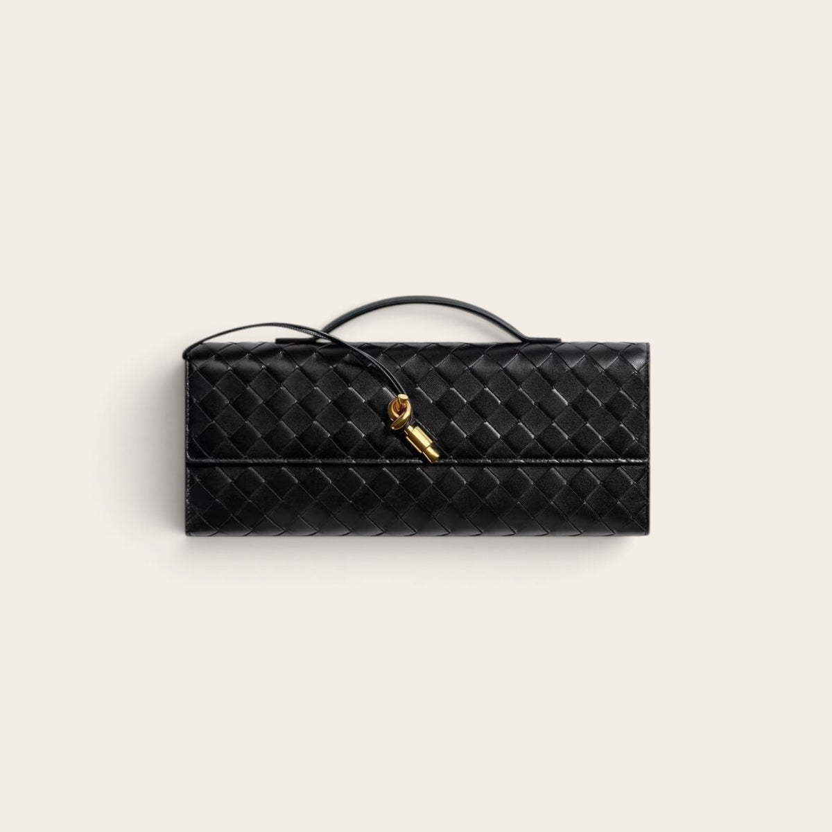 Bottega Veneta Andiamo Clutch – Black