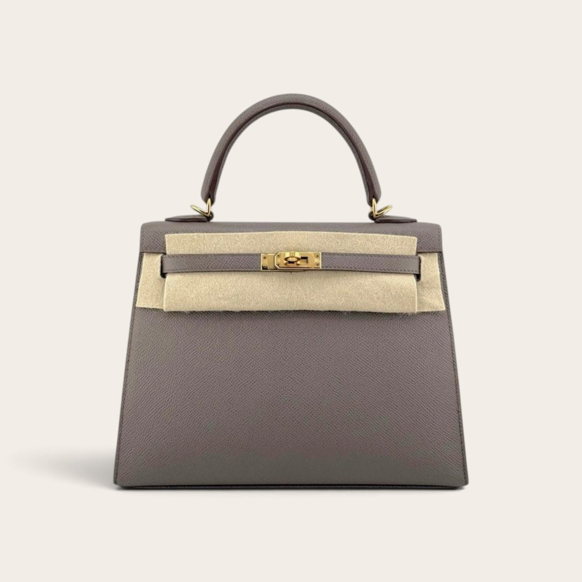Hermès Kelly 25 – Etain (Epsom Leather) - 2