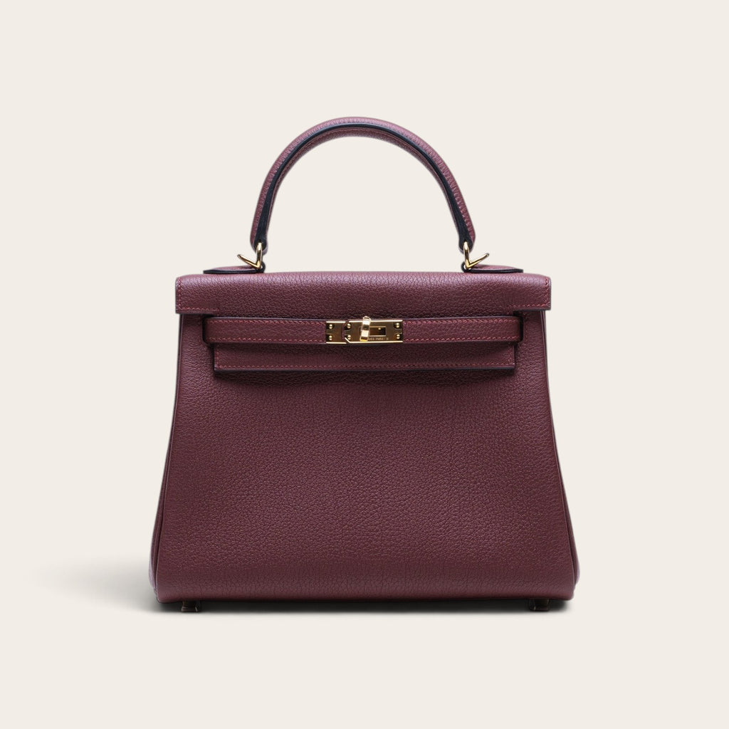 Hermès Kelly 25 – Burgundy (Togo Leather)