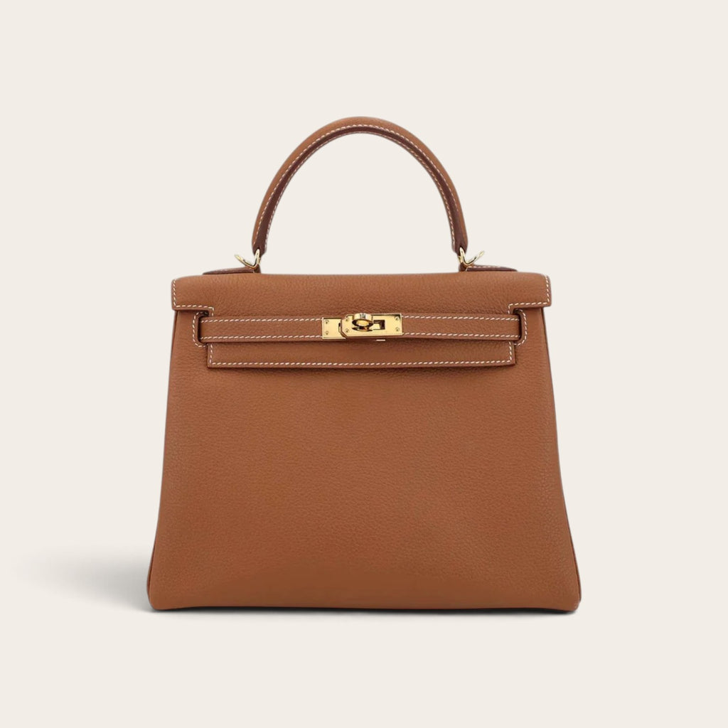 Hermès Kelly 25 – Camel (Togo Leather)