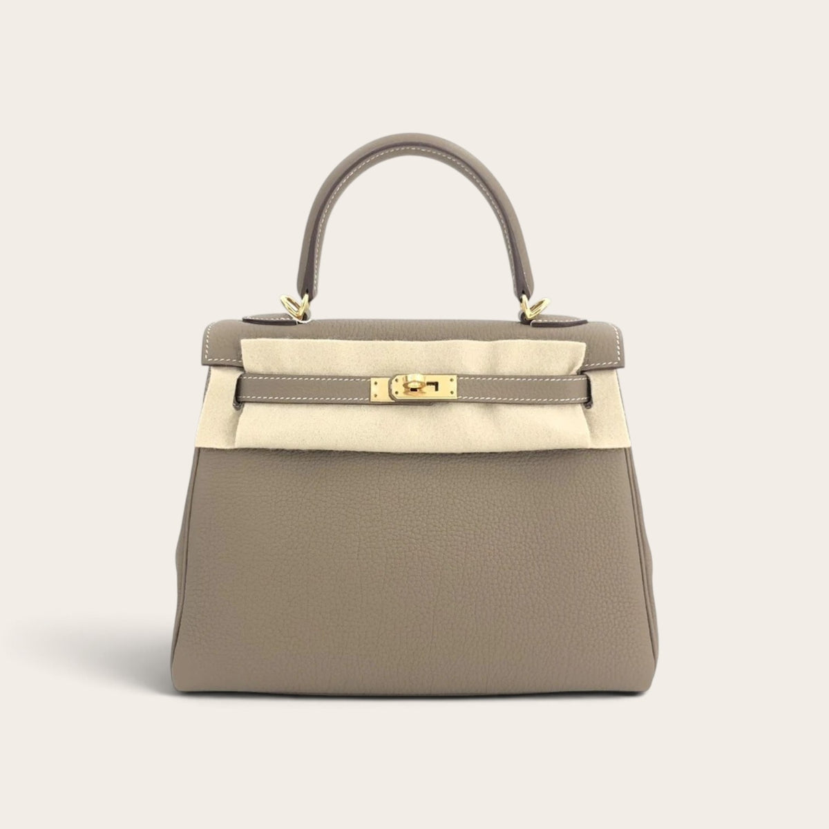 Hermès Kelly 25 – Gray 2 (Togo Leather)