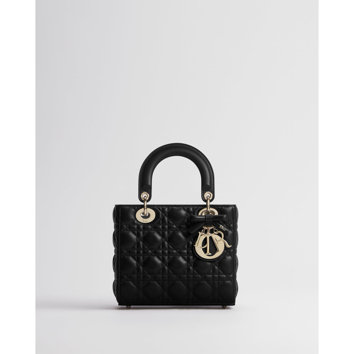 Dior Small Lady Dior Bag with Strap – Black Cannage Lambskin