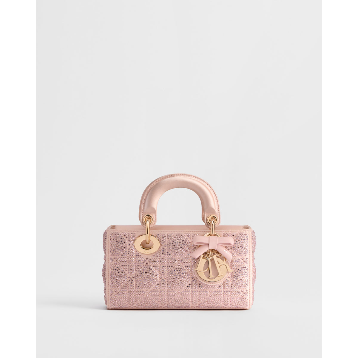 Dior Mini Lady D-Joy Bag – Pale Pink Cannage Satin and Strass
