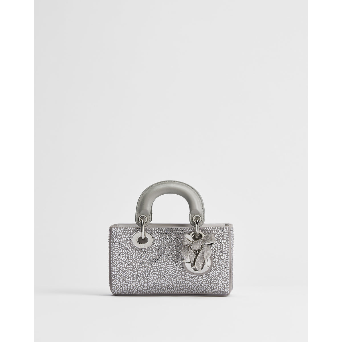 Dior Mini Lady D-Joy Bag – Silver-Tone Lambskin and Strass