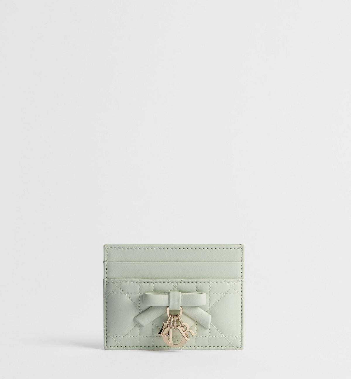 Lady Dior Freesia Card Holder - Soupir Green
