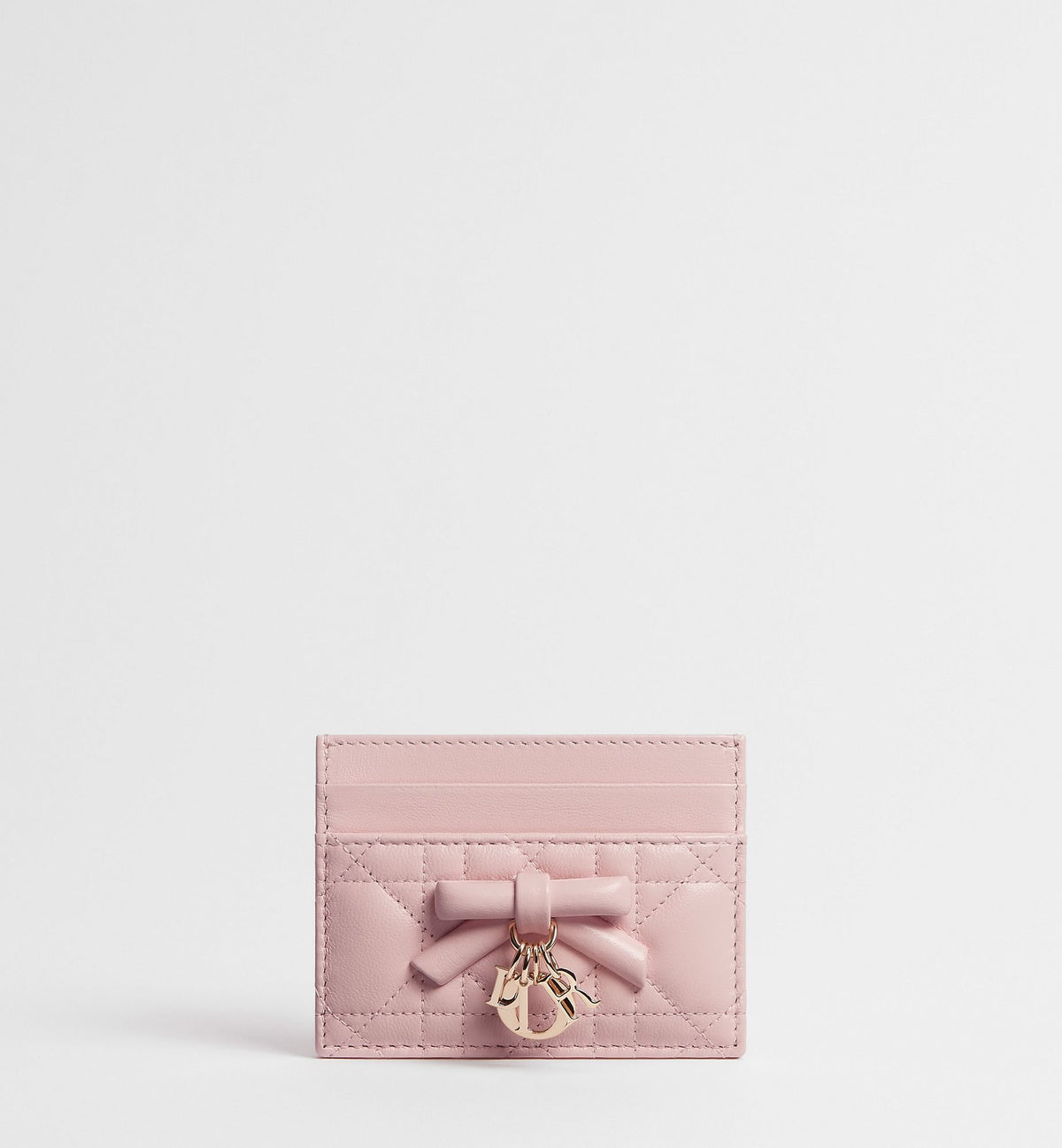 Lady Dior Freesia Card Holder - Soupir Pink