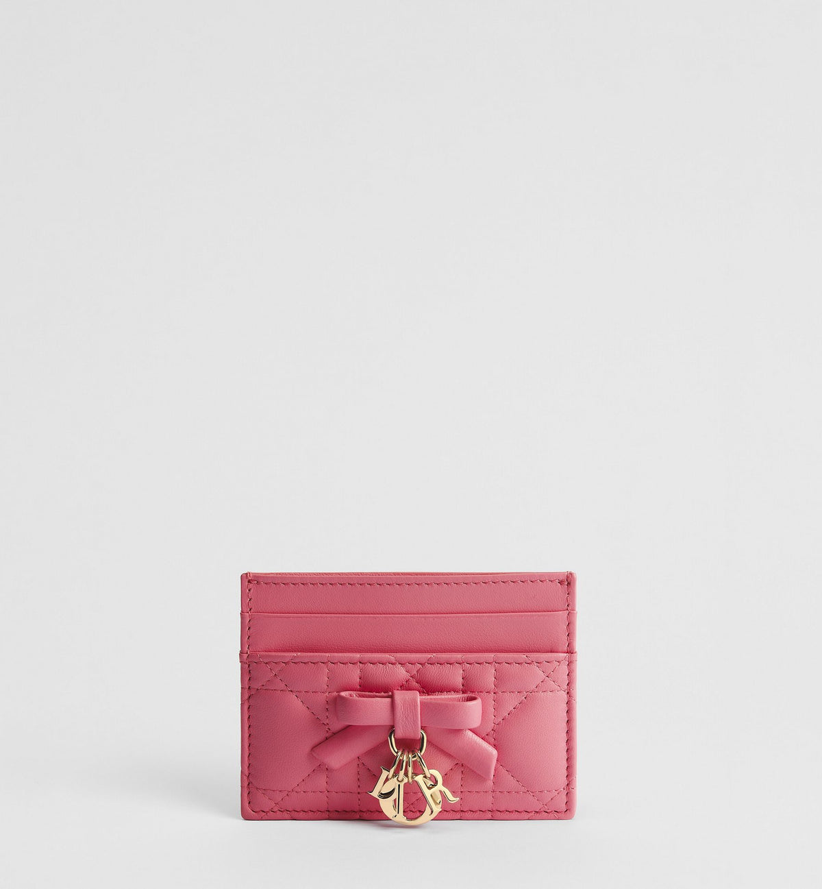 Lady Dior Freesia Card Holder - Fraise