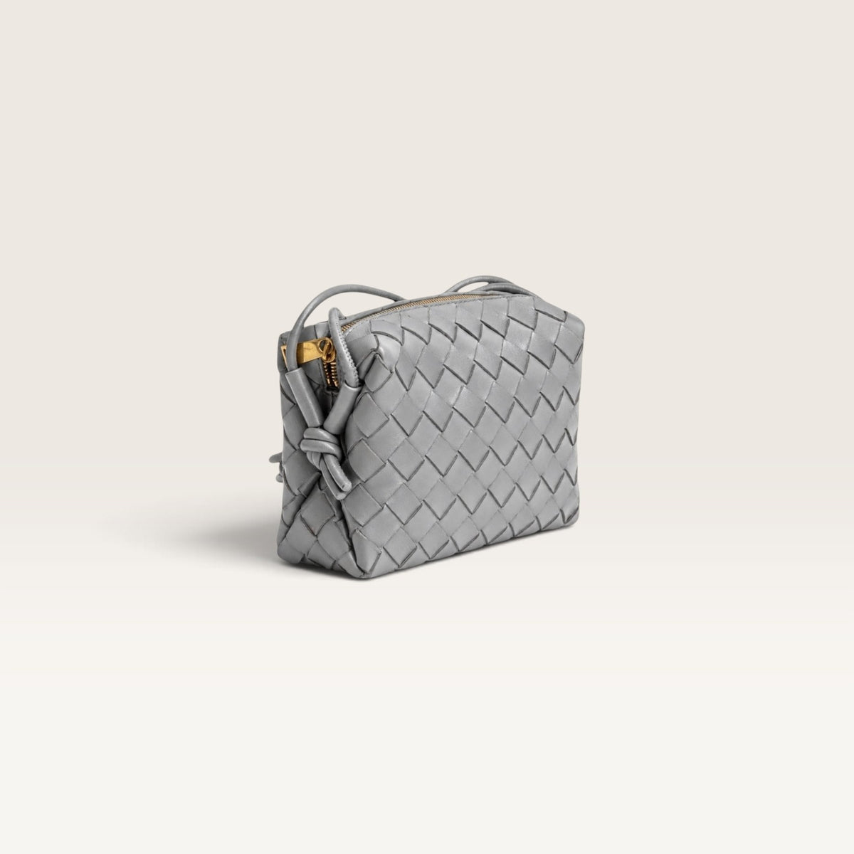 Bottega Veneta Loop Small Crossbody Bag – Grey