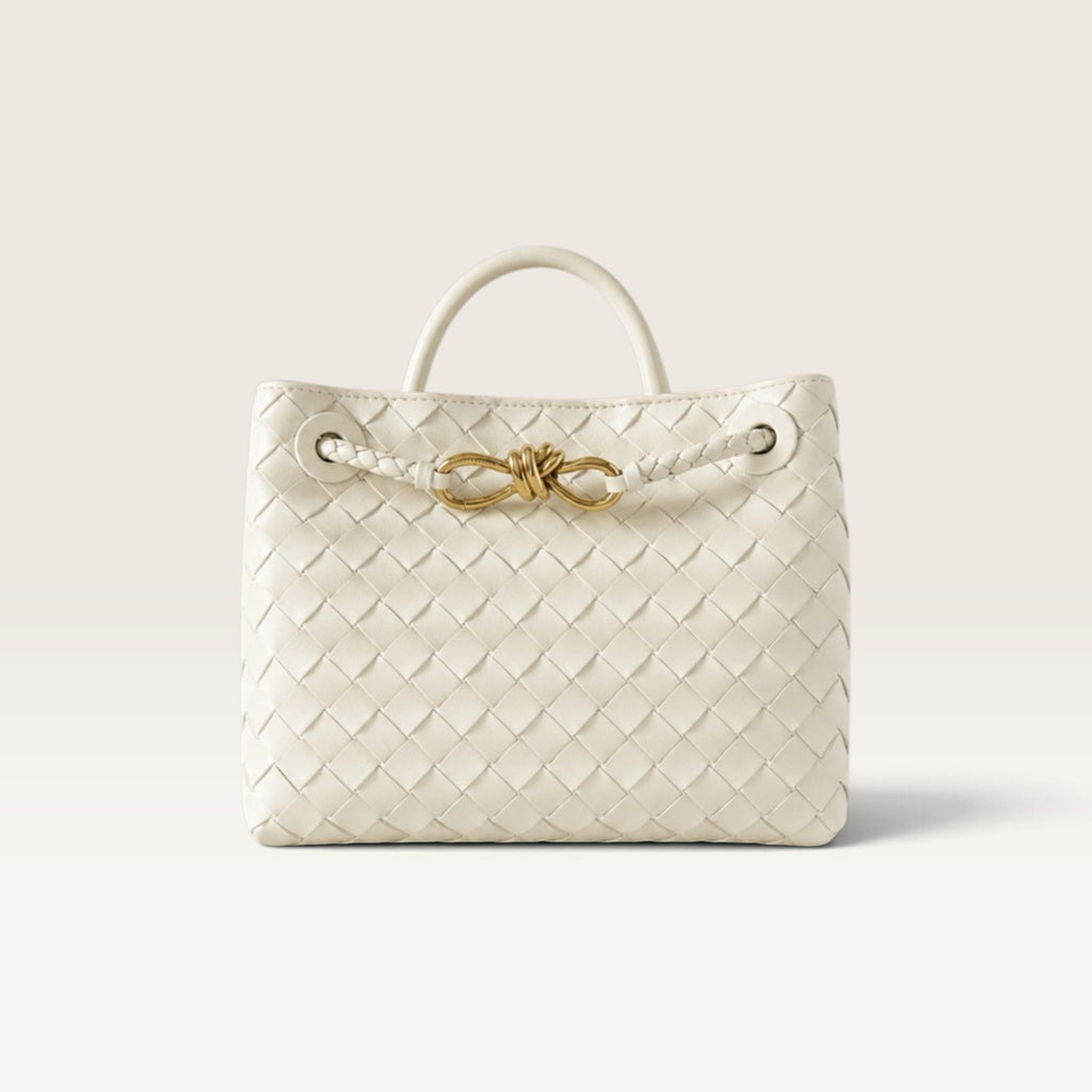 Bottega Veneta Mini Andiamo Bag Ivory
