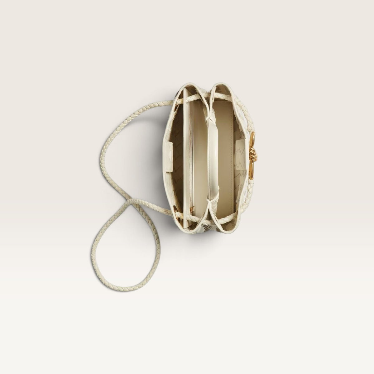 Bottega Veneta Mini Andiamo Bag Ivory detail