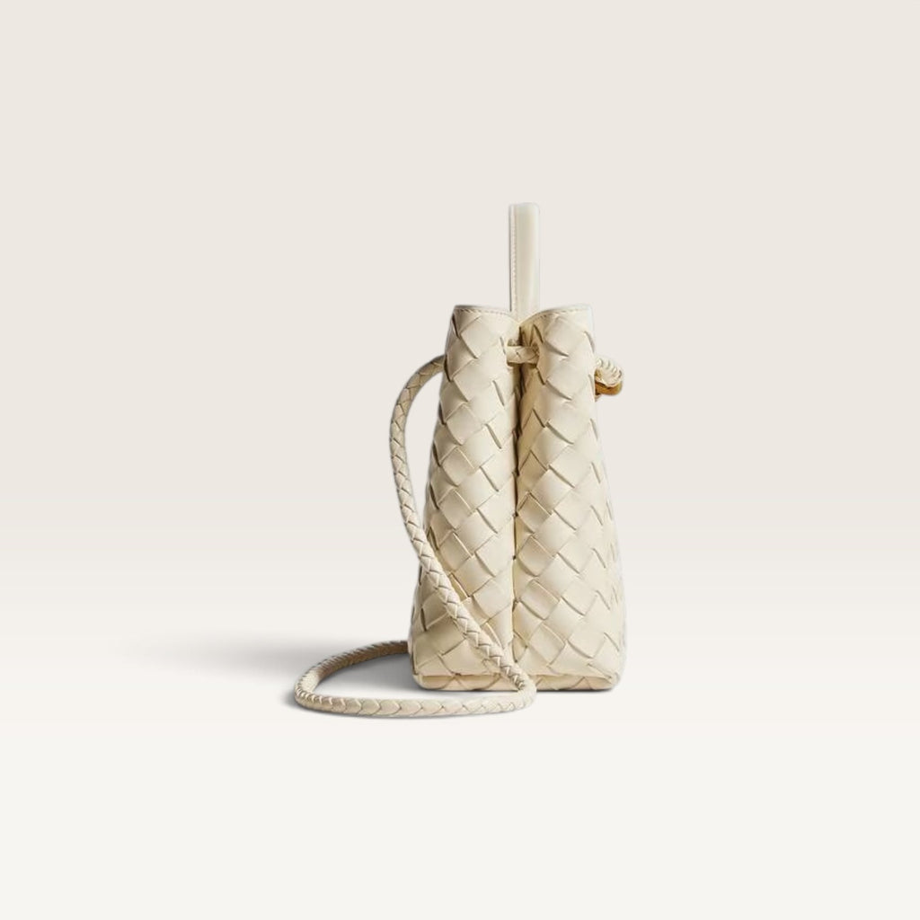 Bottega Veneta Mini Andiamo Bag Ivory side view