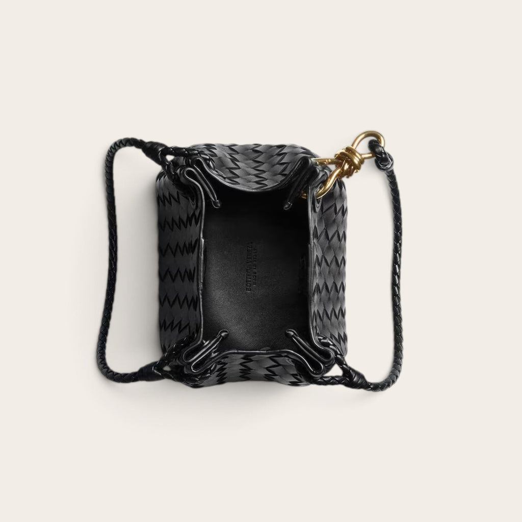 Bottega Veneta Small Parachute Bag Black interior