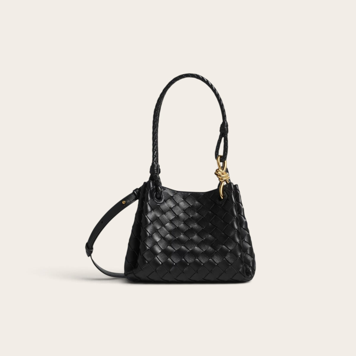 Bottega Veneta Small Parachute Bag Black side