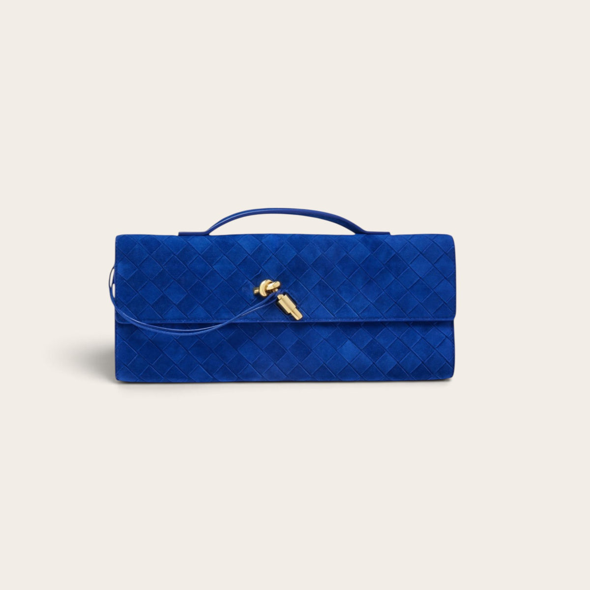 Bottega Veneta Andiamo Clutch Blue front