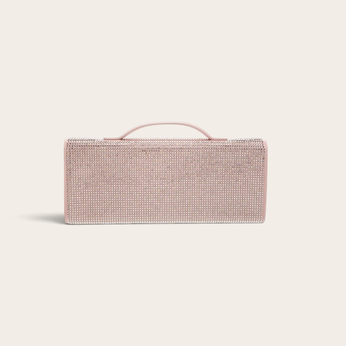 Bottega Veneta Andiamo Clutch pink crystal back view