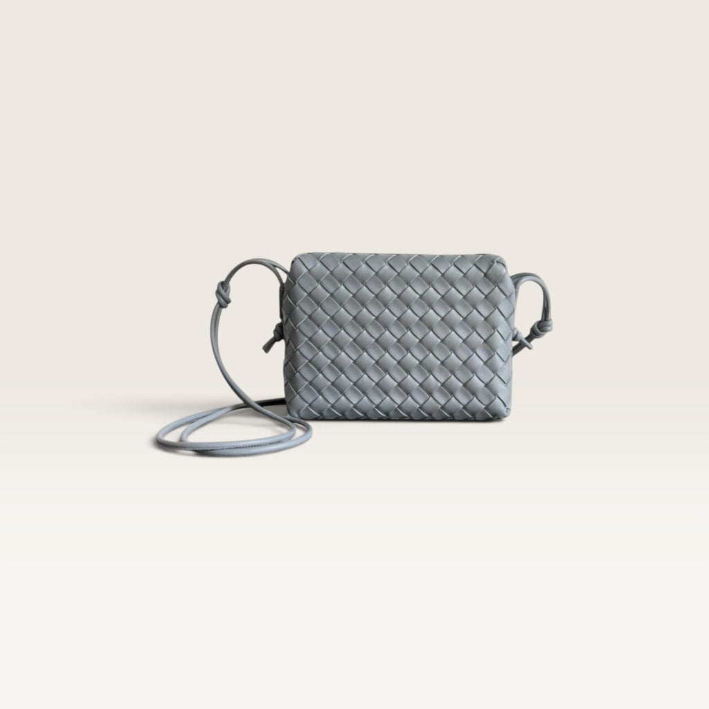 Bottega Veneta Loop Small Crossbody Bag Grey