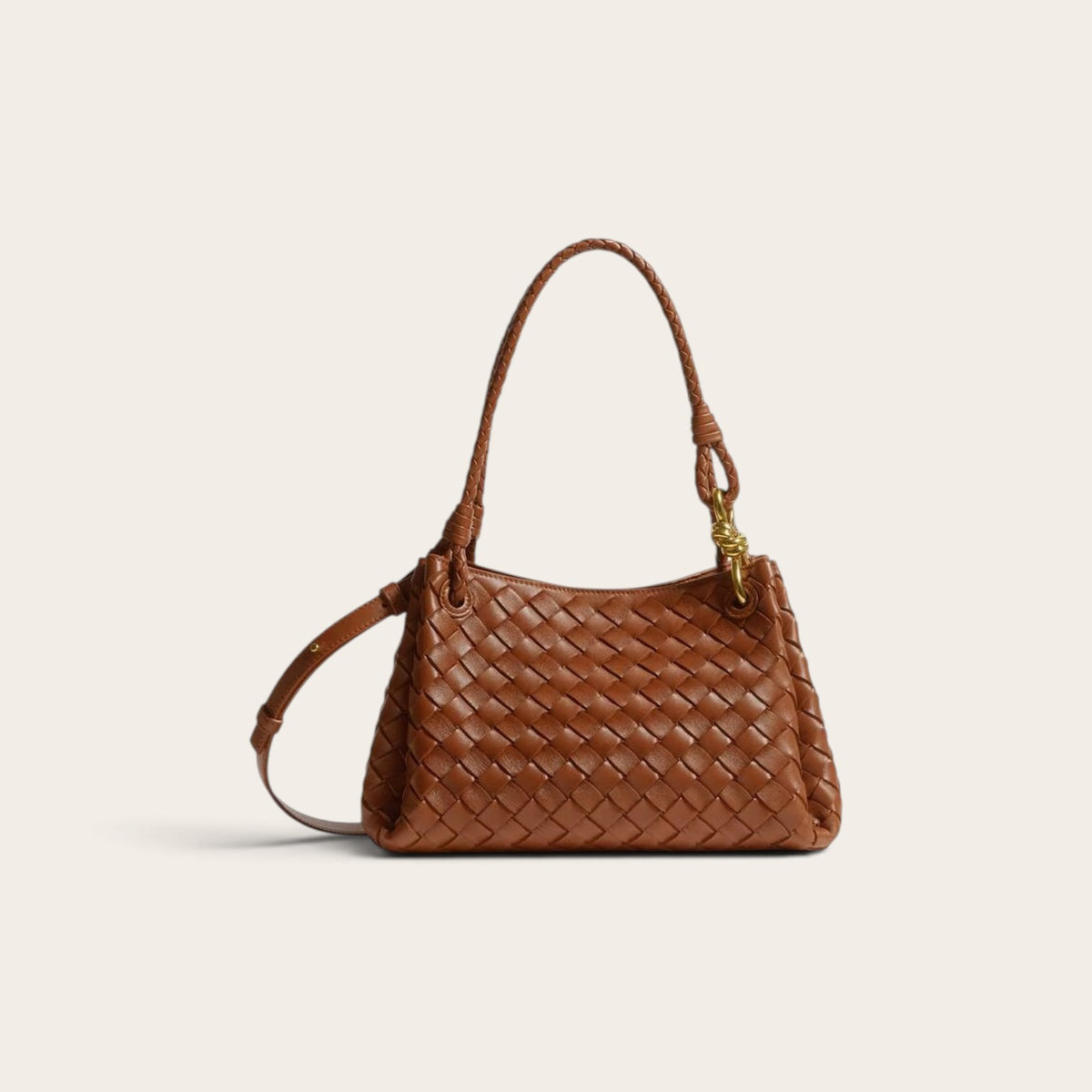 Bottega Veneta Small Parachute Bag Gold