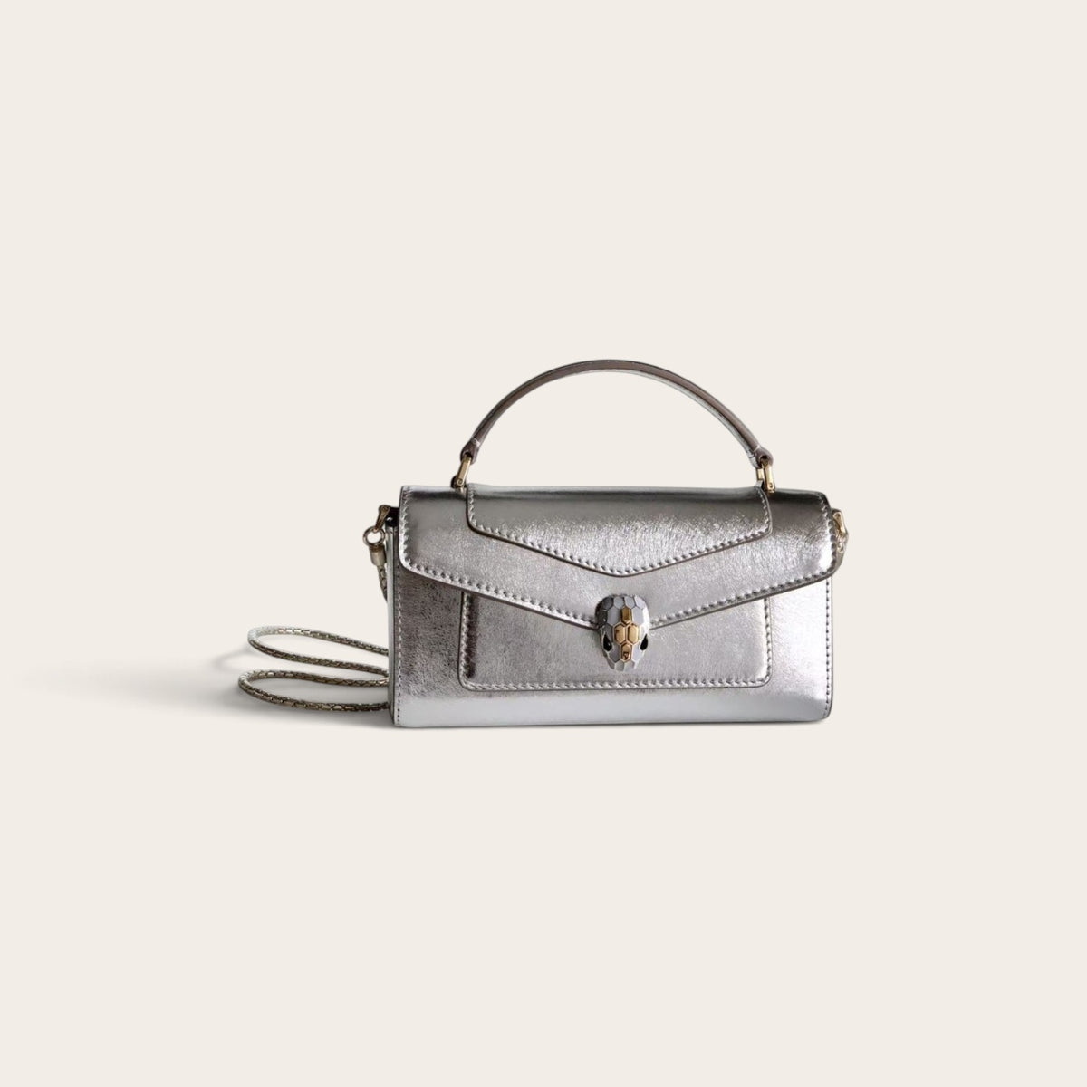 Bvlgari Serpenti Forever Phone Case – Silver, 19 cm
