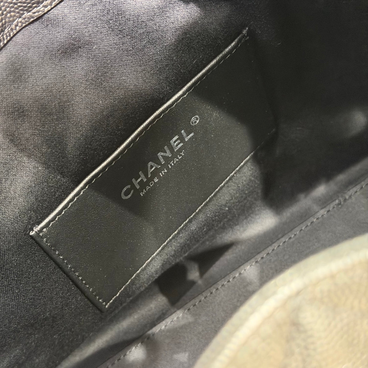 Chanel 26C Mini Drawstring Bag black view 6