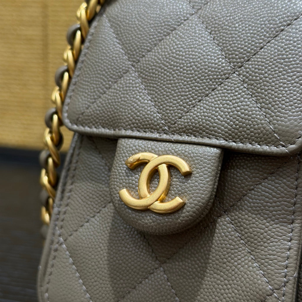 Chanel 26C Mini Drawstring Bag grey - view 4