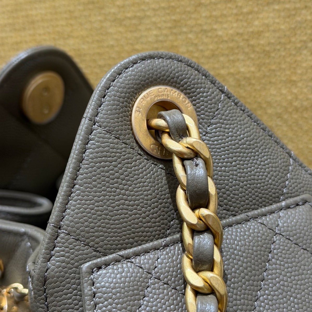 Chanel 26C Mini Drawstring Bag grey - view 5