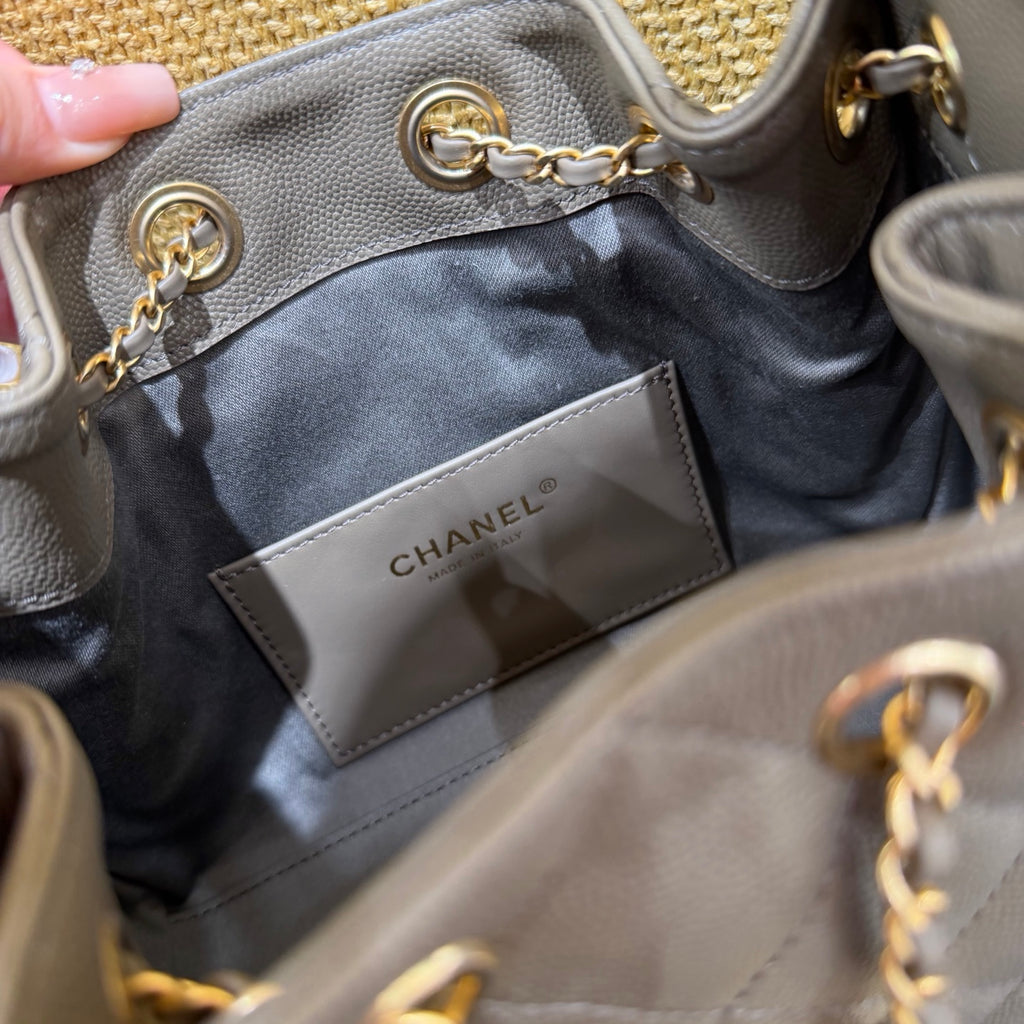 Chanel 26C Mini Drawstring Bag grey - view 8