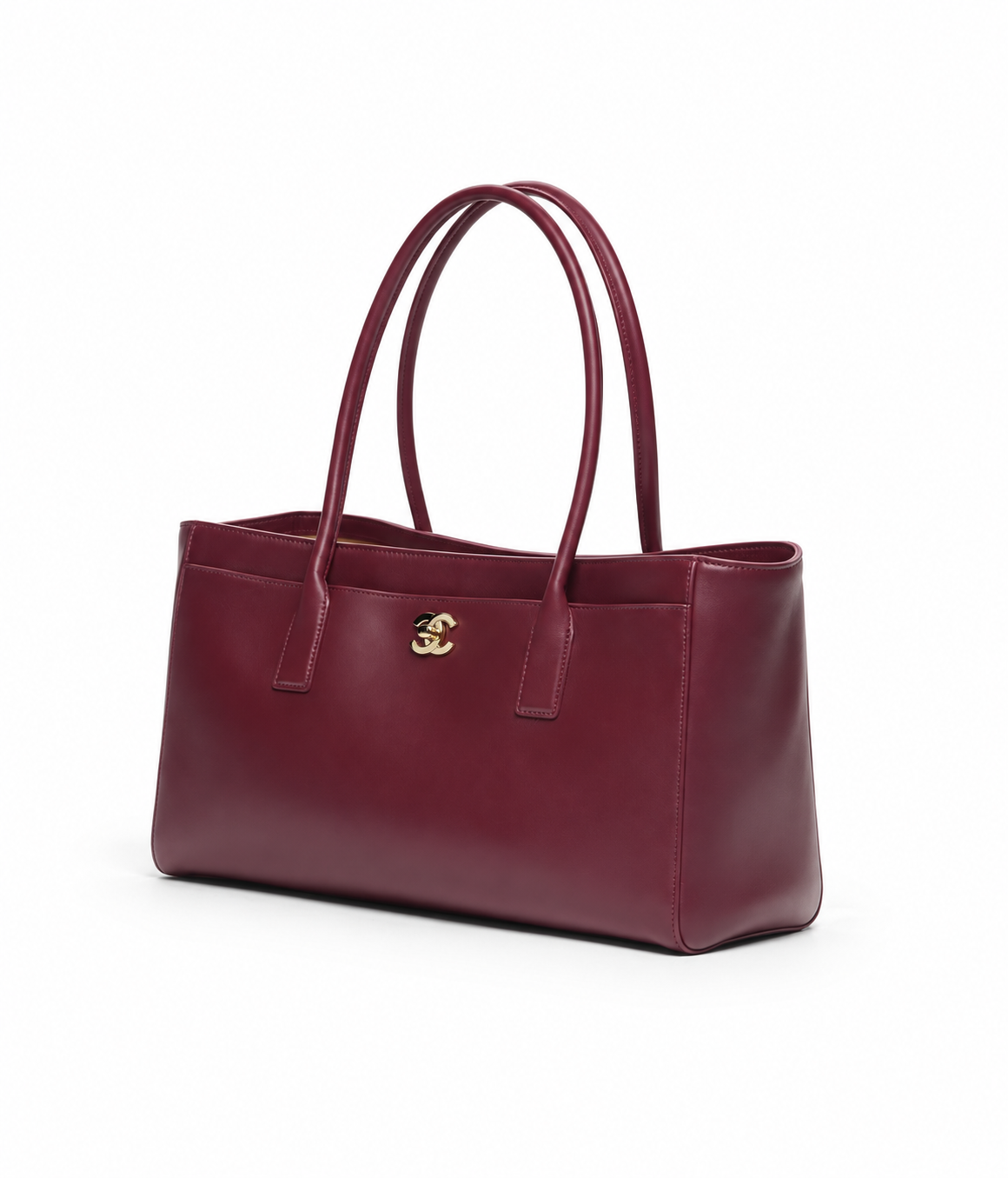 Chanel 26S Large Shopping Bag – Dark Burgundy