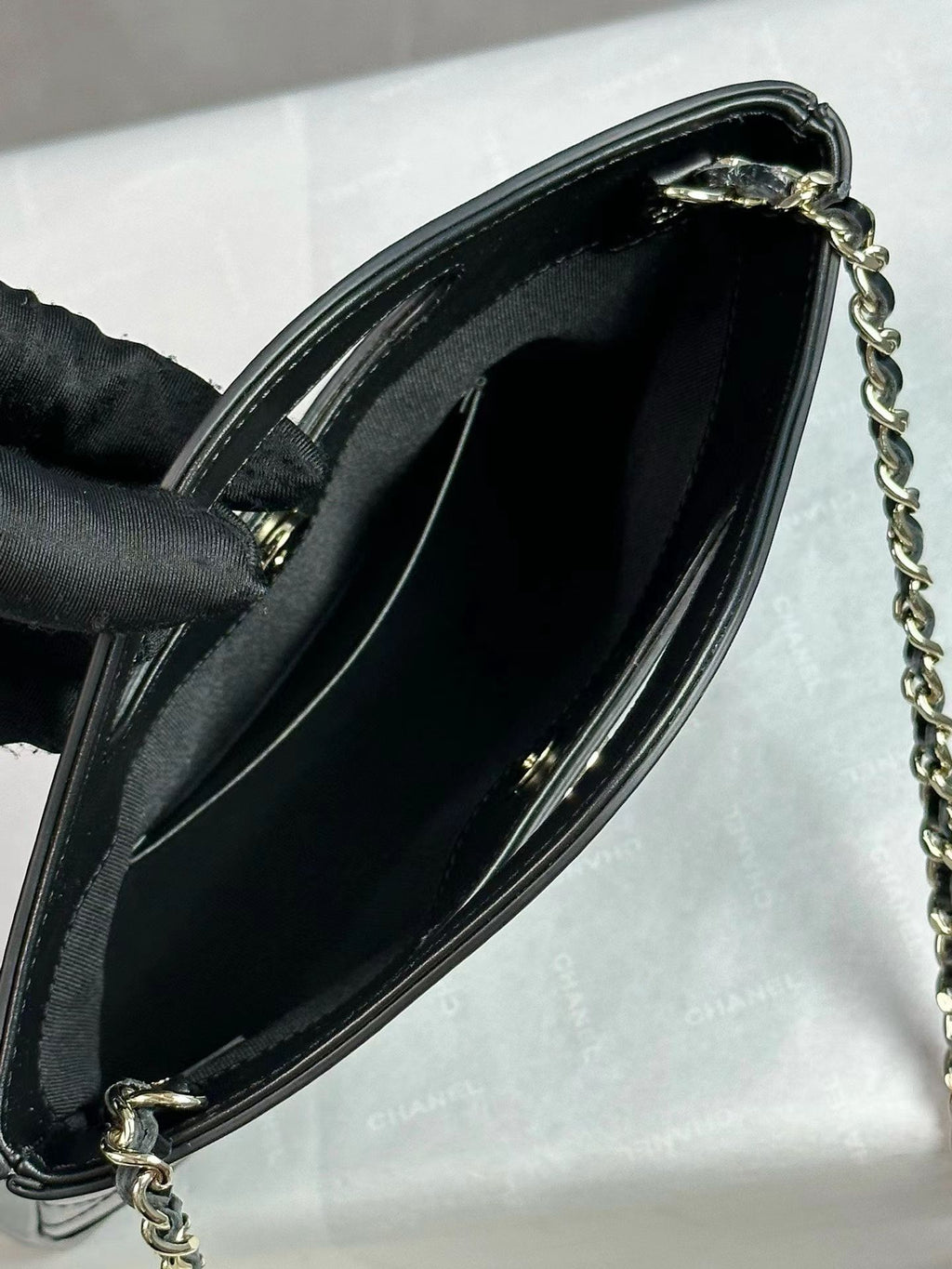 Black 31 Nano bag interior