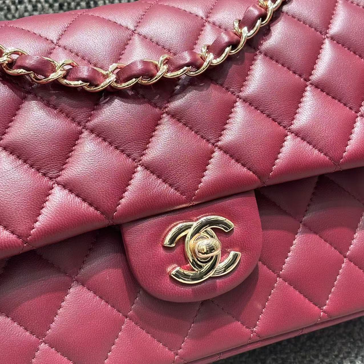 CHANEL Classic Flap Bag Dark Burgundy - view 2