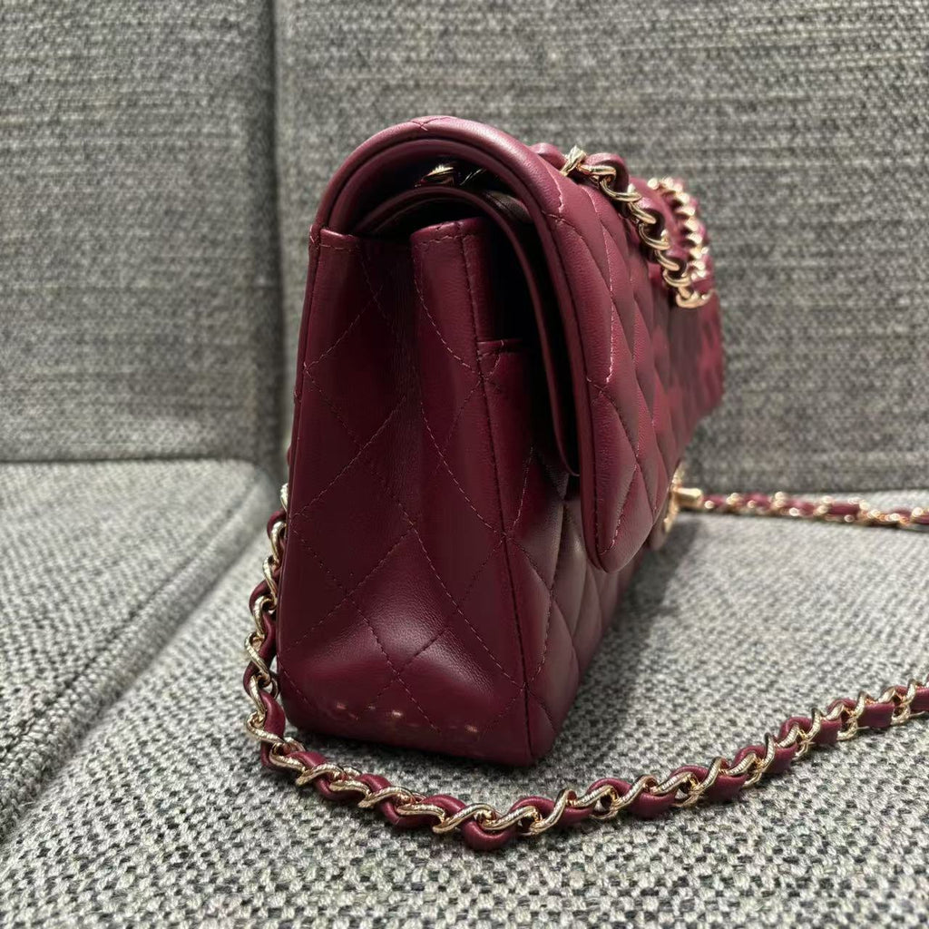 CHANEL Classic Flap Bag Dark Burgundy - view 3