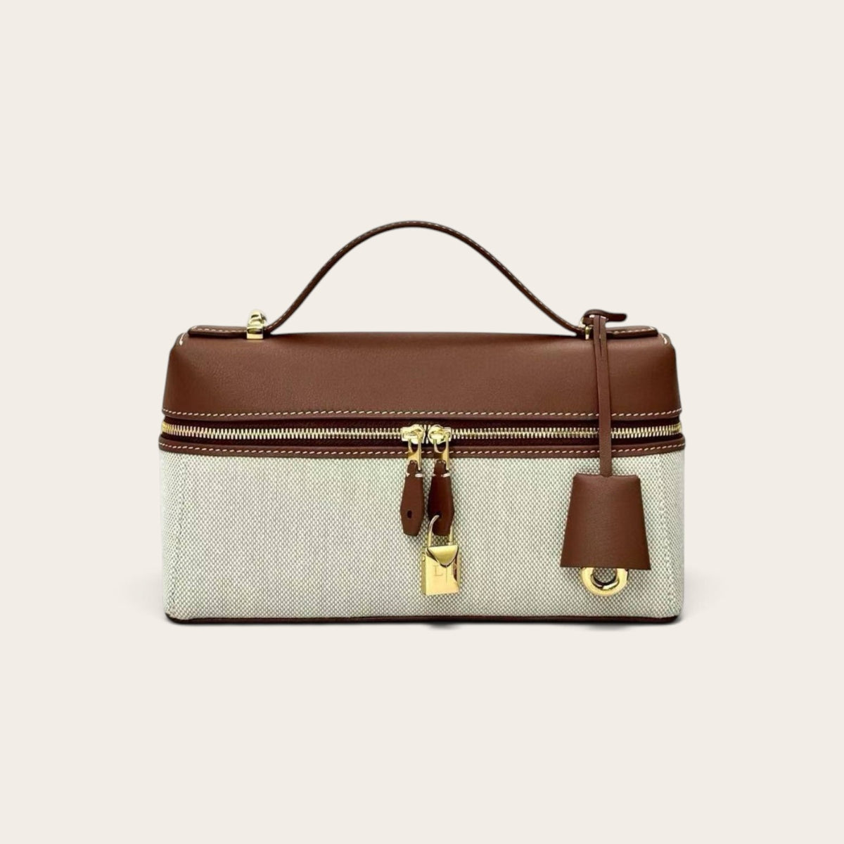 Loro Piana Extra Bag L23 in calfskin and linen