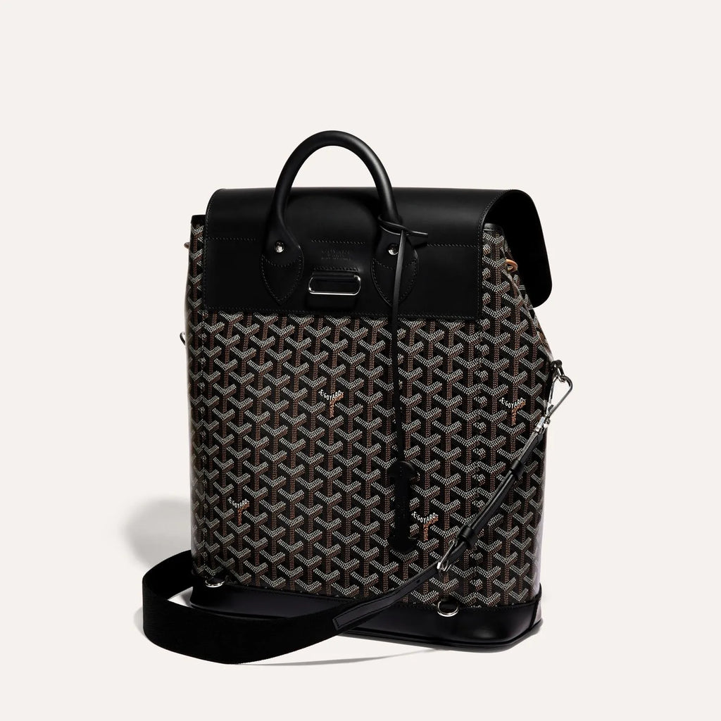 Goyard Alpin MM Backpack in Black, view 3