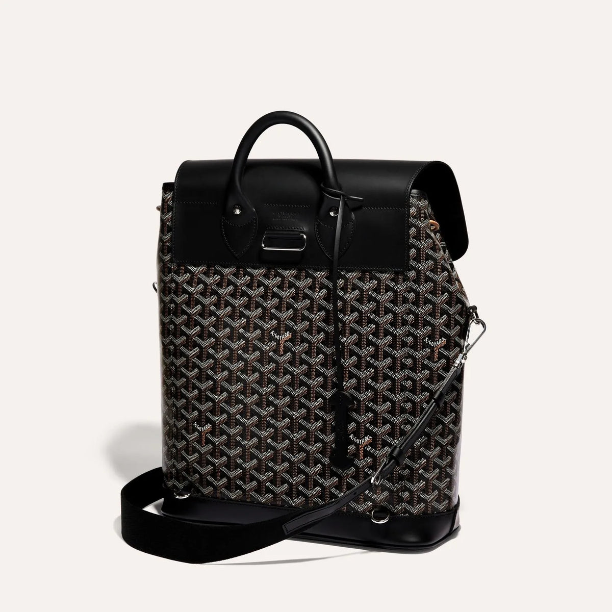 Goyard Alpin MM Backpack in Black, view 3