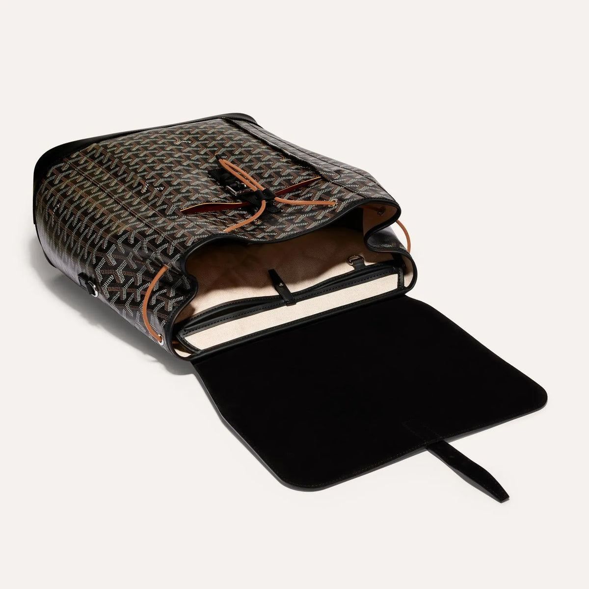 Goyard Alpin MM Backpack in Black, view 4