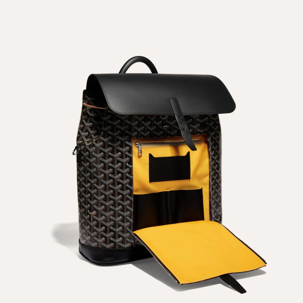 Goyard Alpin MM Backpack in Black, view 5