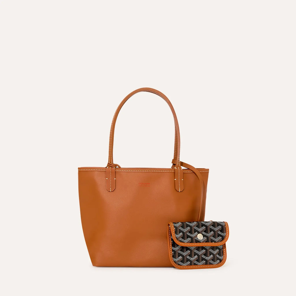 Goyard Anjou Mini Bag in Black & Tan, view 2