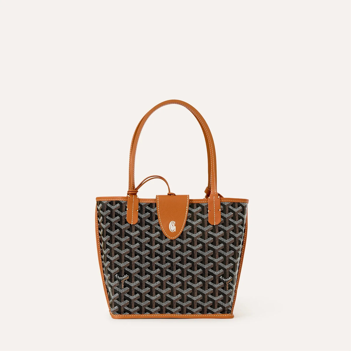 Goyard Anjou Mini Bag in Black & Tan, view 3