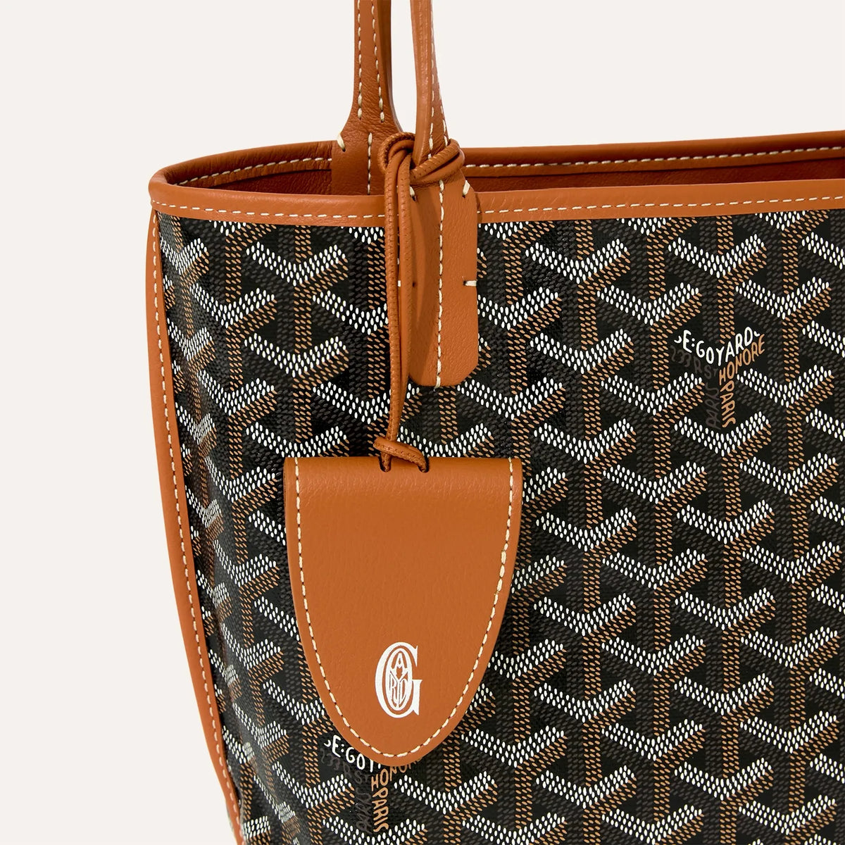 Goyard Anjou Mini Bag in Black & Tan, view 5