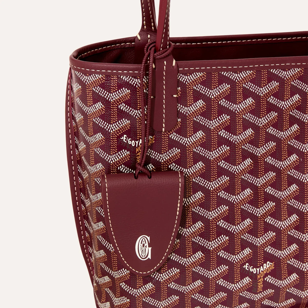Goyard Anjou Mini Bag in Burgundy, view 5