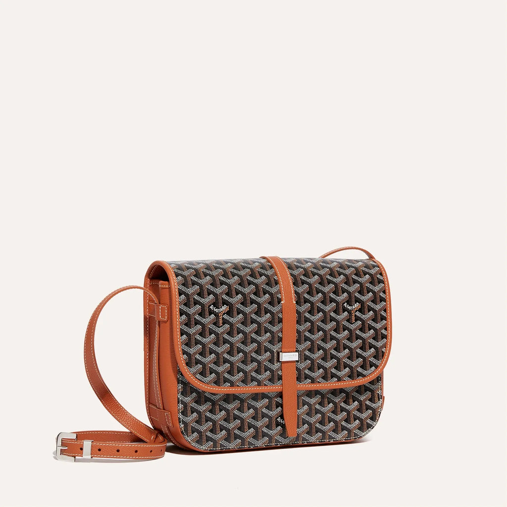 Goyard Belvedere MM Bag in Black & Tan, view 1