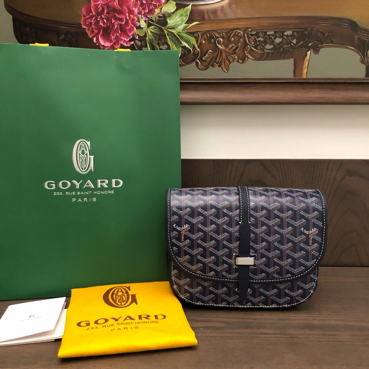 Goyard Belvedere PM Black front
