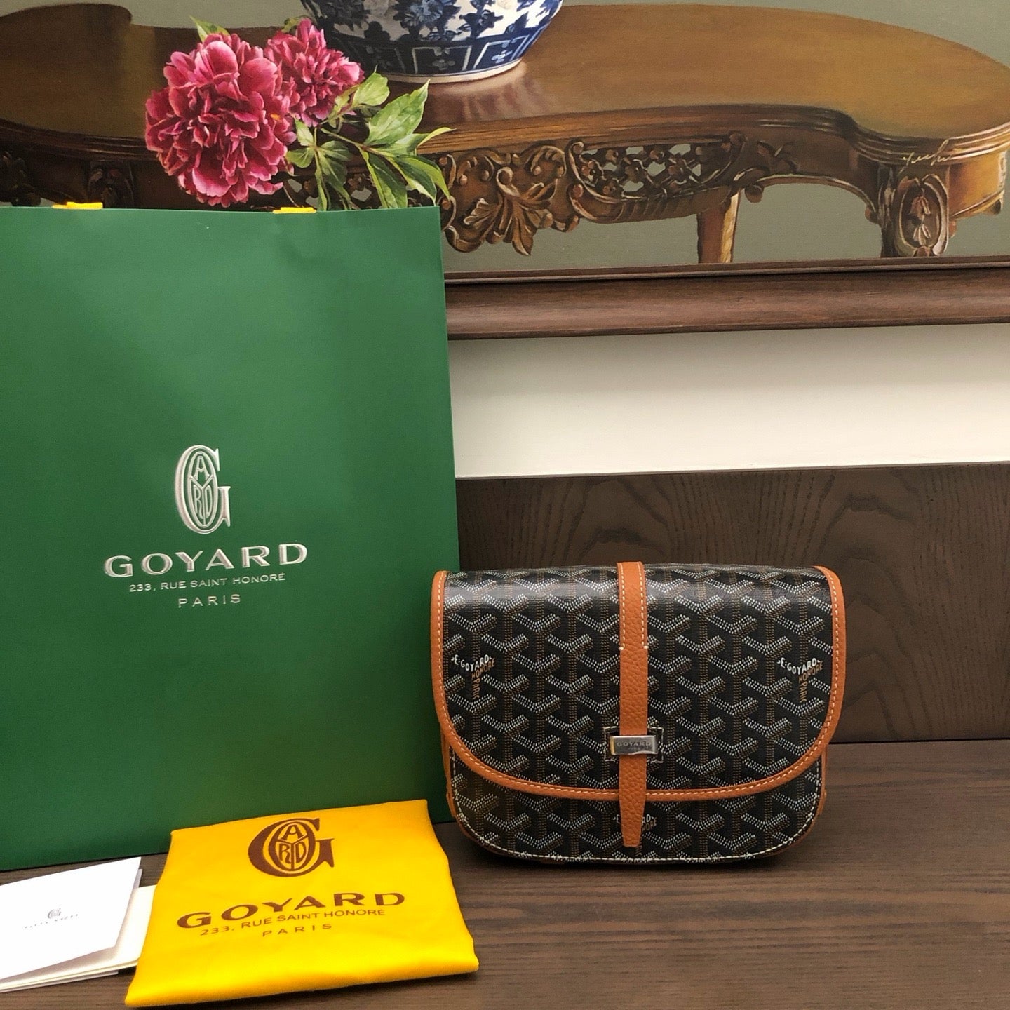 Goyard Belvedere PM Black and Tan 1